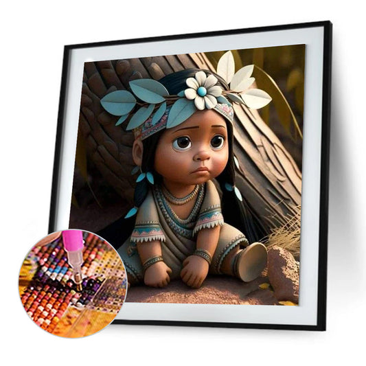 African Children - Full Round Drill Diamond Painting 30*30CM