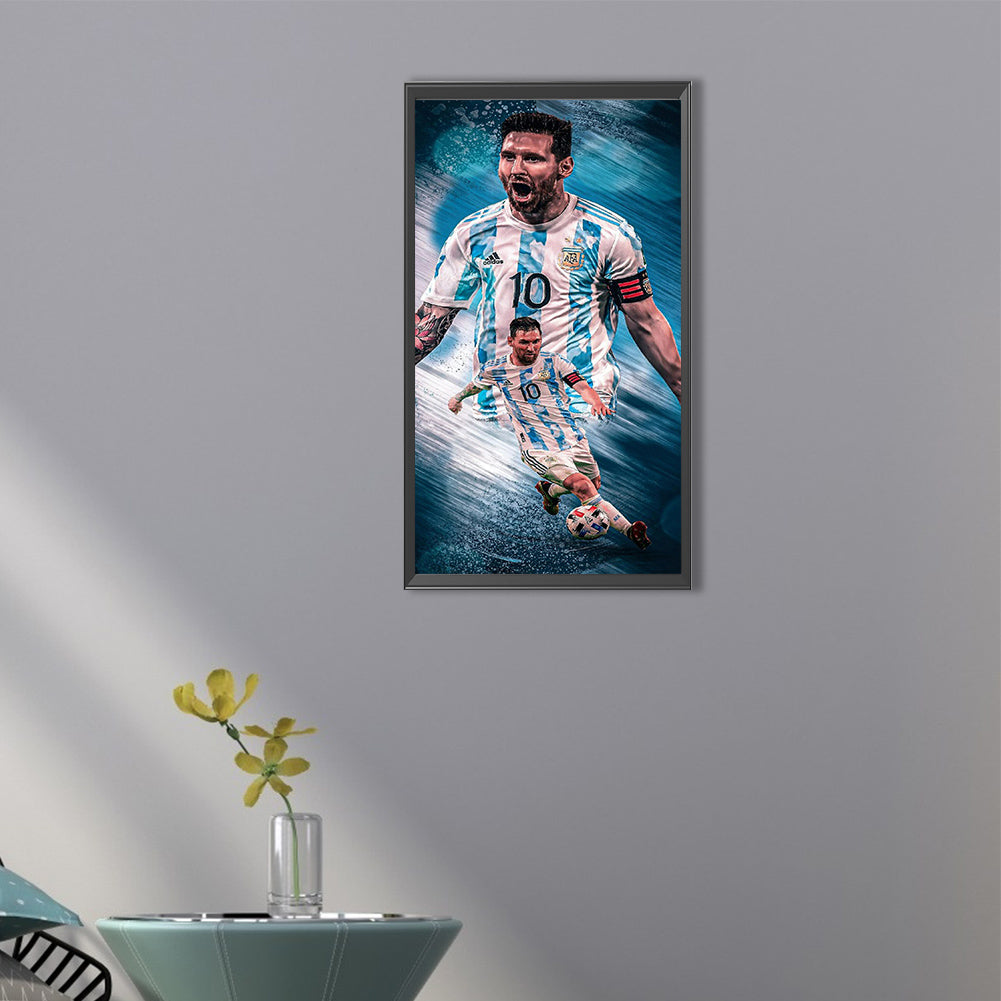 Messi - Full Round Drill Diamond Painting 30*60CM