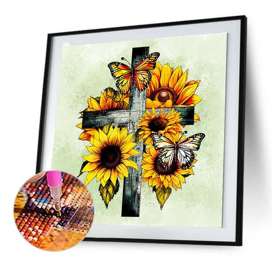 Cross - Full Round Drill Diamond Painting 30*30CM