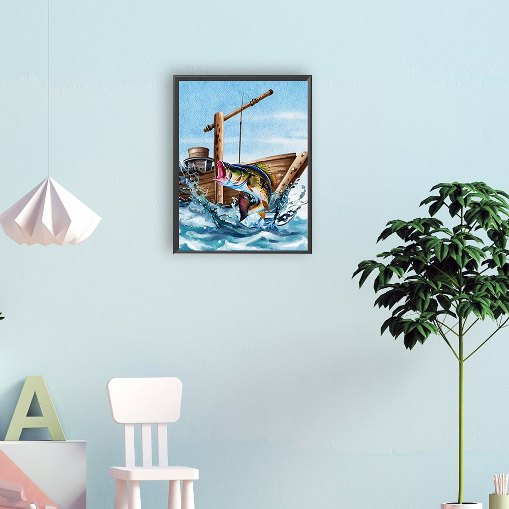 Sea ??Bass - Full Round Drill Diamond Painting 30*40CM