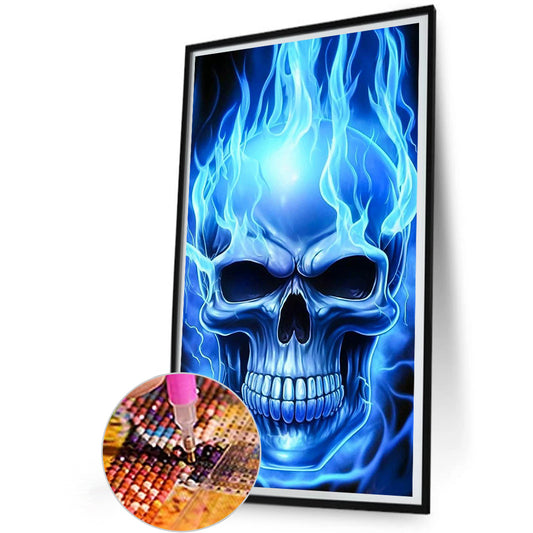Skull - Full Round Drill Diamond Painting 30*50CM