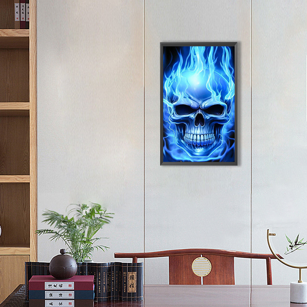 Skull - Full Round Drill Diamond Painting 30*50CM