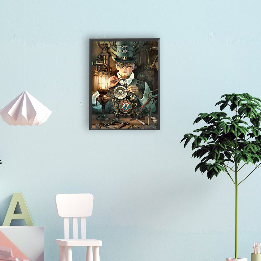 Steampunk - Full Round Drill Diamond Painting 30*40CM