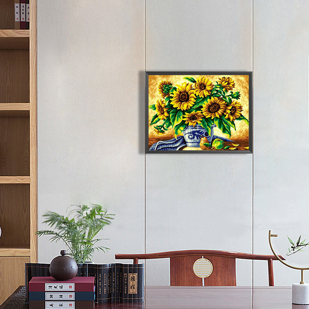 The Flowers - Full Round Drill Diamond Painting 40*30CM