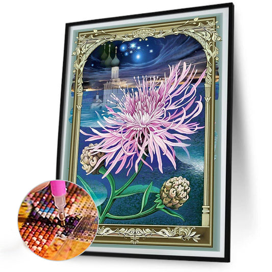 Flowers In Metal Frame - Full Round Drill Diamond Painting 30*40CM