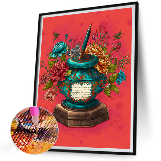Writer Clip Art - Full Round Drill Diamond Painting 30*40CM