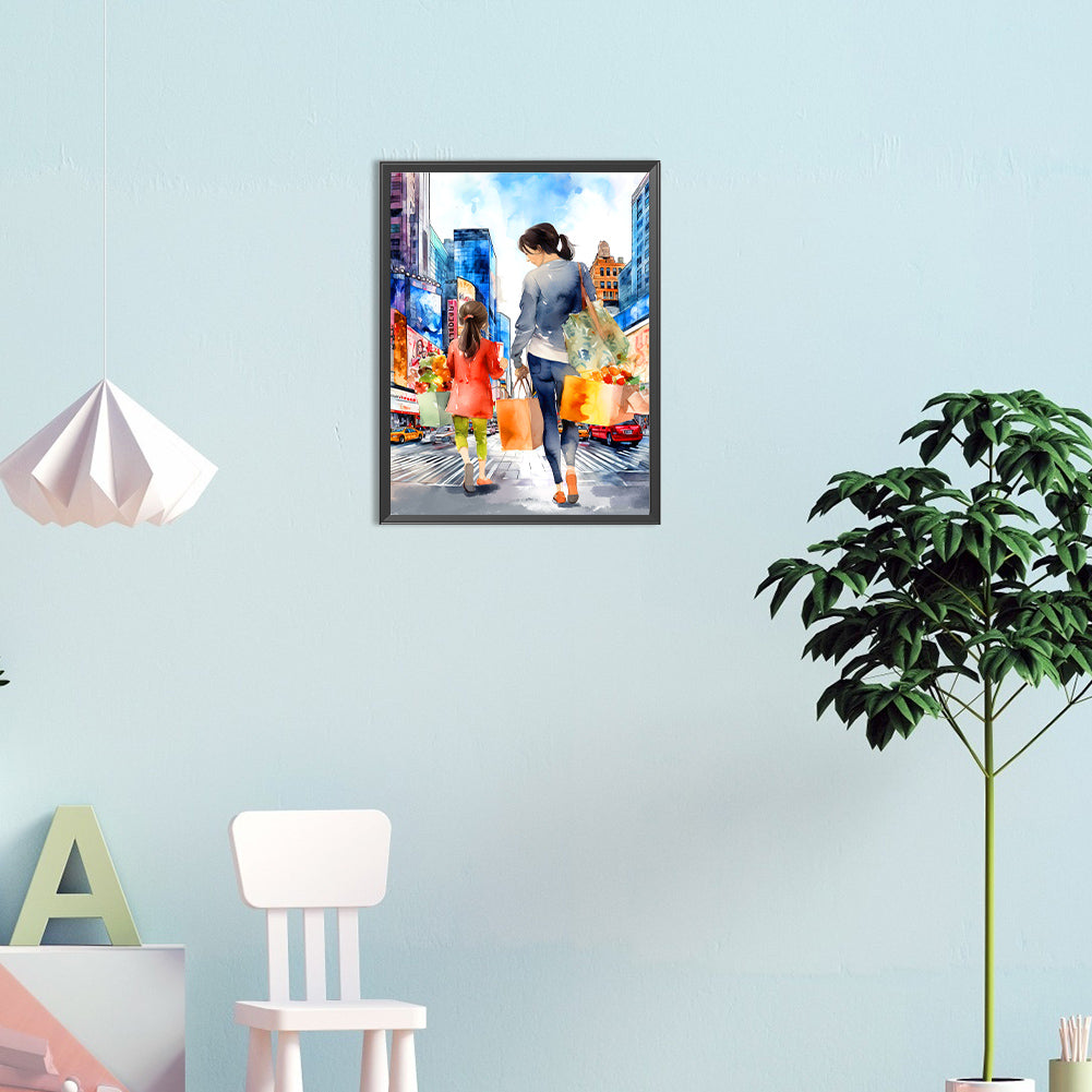 Mother'S Day - Full Round Drill Diamond Painting 30*40CM