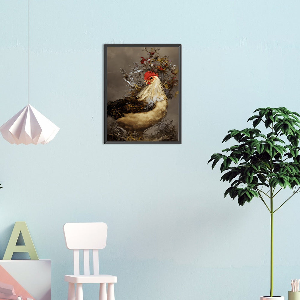 Farm Chicken - Full Round Drill Diamond Painting 30*40CM