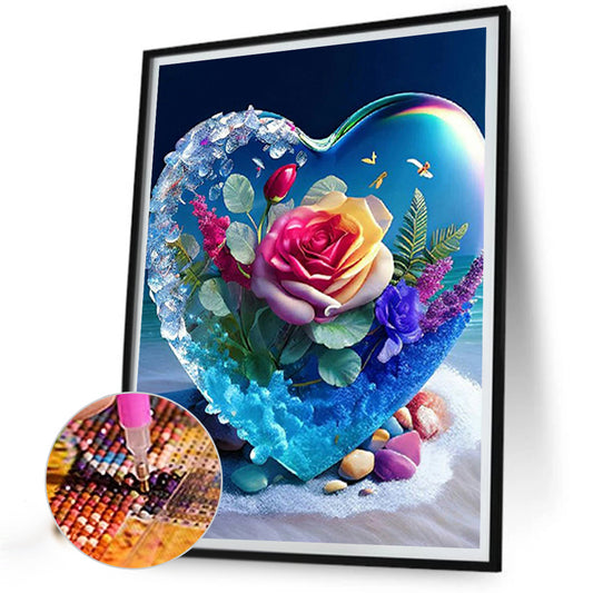 Love Rose - Full Square Drill Diamond Painting 30*40CM