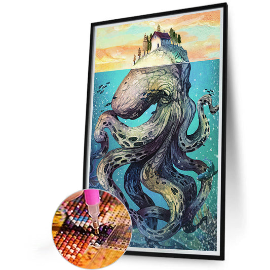 Underwater World Octopus - Full Round Drill Diamond Painting 40*60CM