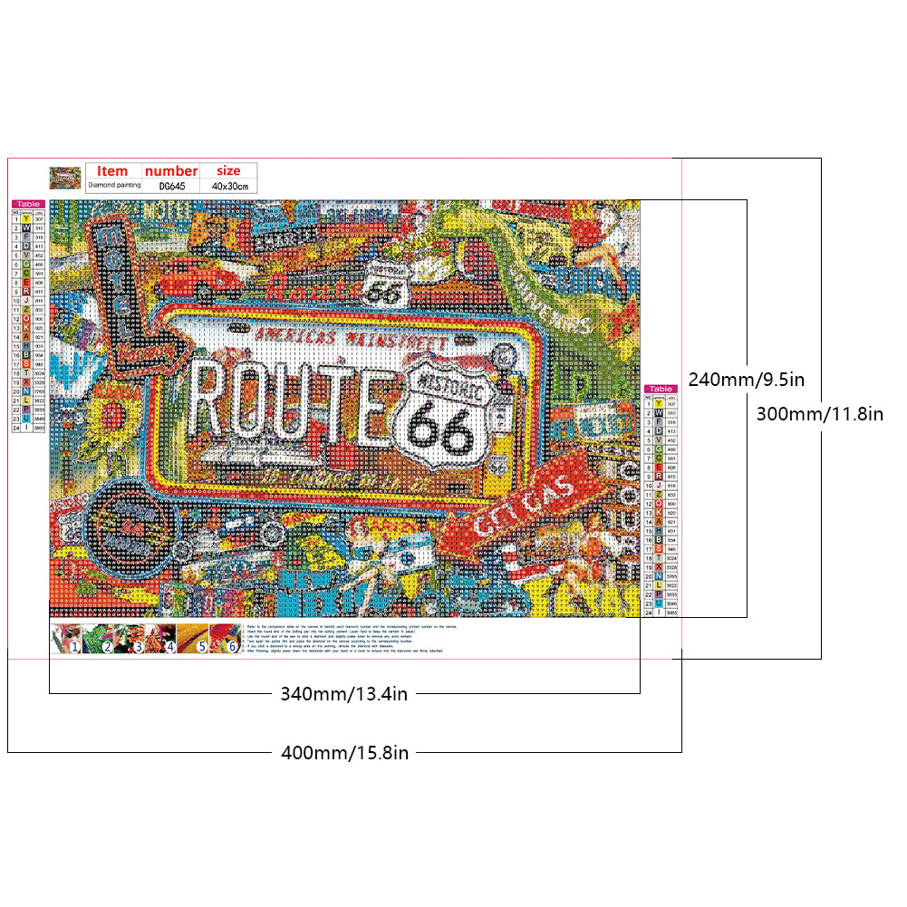 Billboard Collection - Full Round Drill Diamond Painting 40*30CM