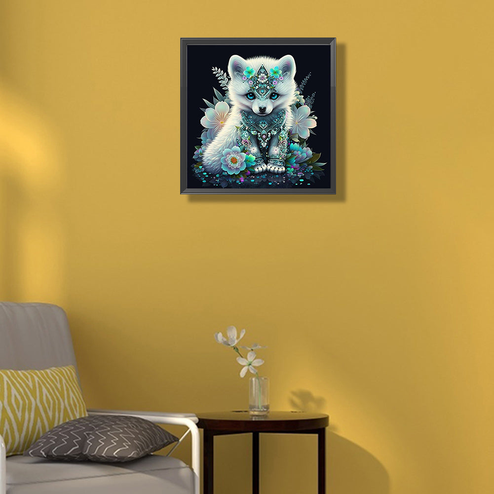 Bejeweled Puppy - Full Round Drill Diamond Painting 40*40CM