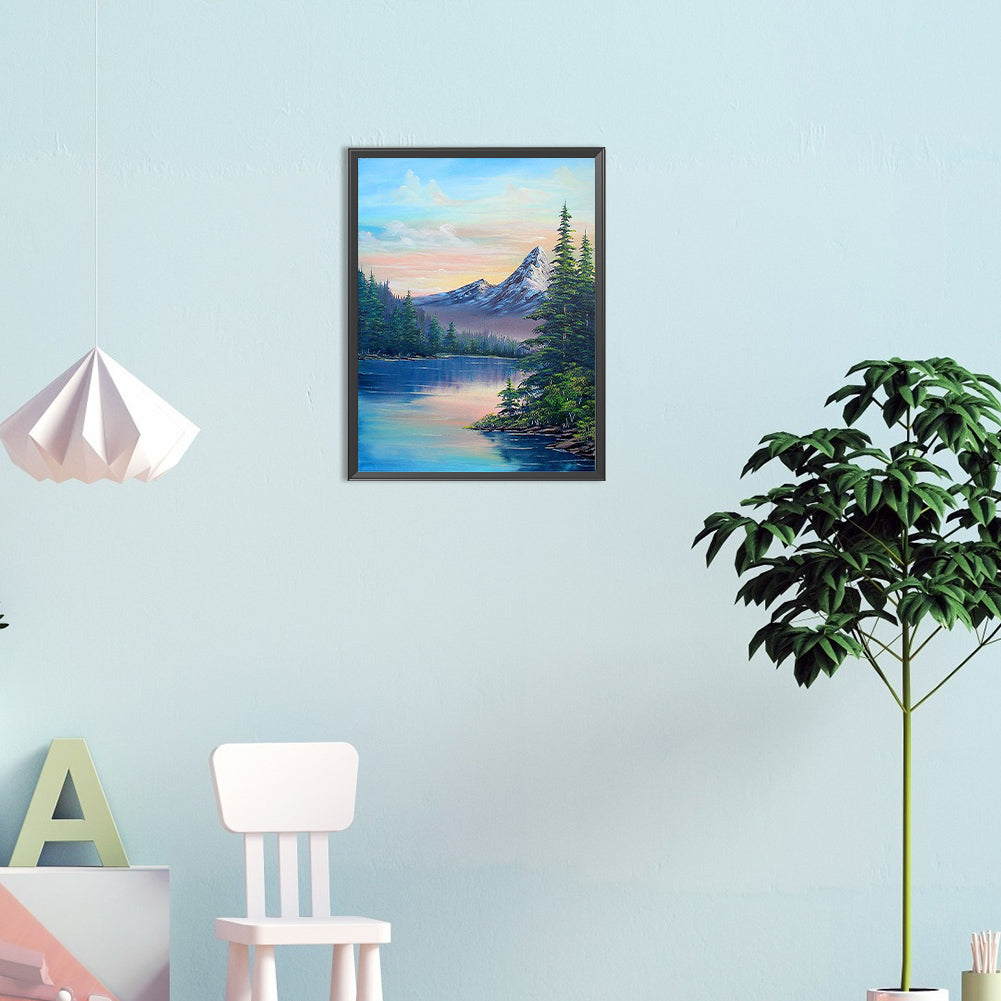 Beautiful Landscape - Full Round Drill Diamond Painting 30*40CM