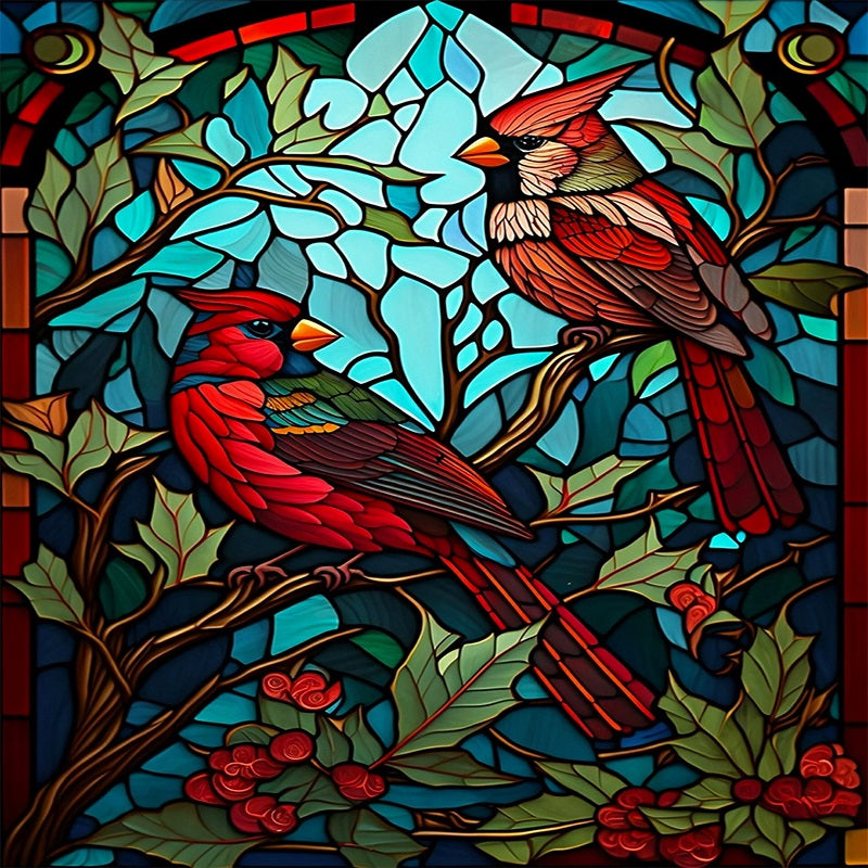 Cardinal - Full Square Drill Diamond Painting 20*30CM