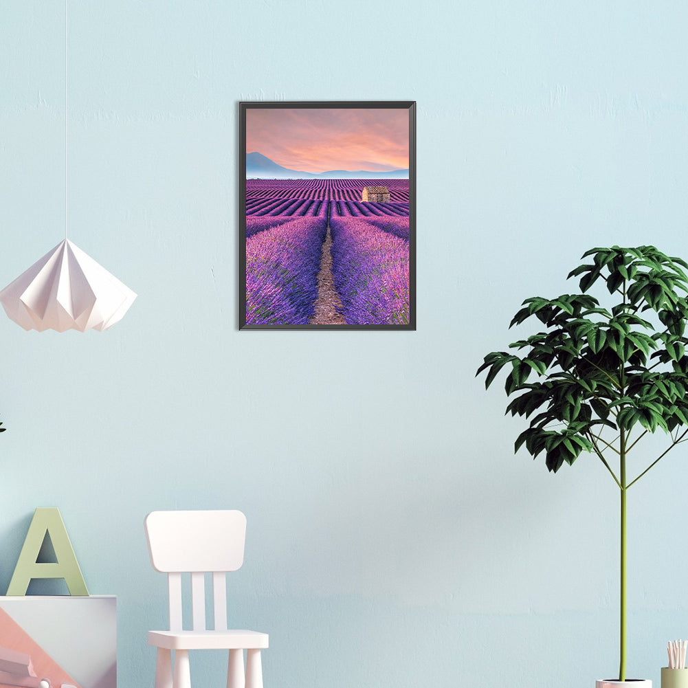 Sea Of Violets - Full Round Drill Diamond Painting 30*40CM