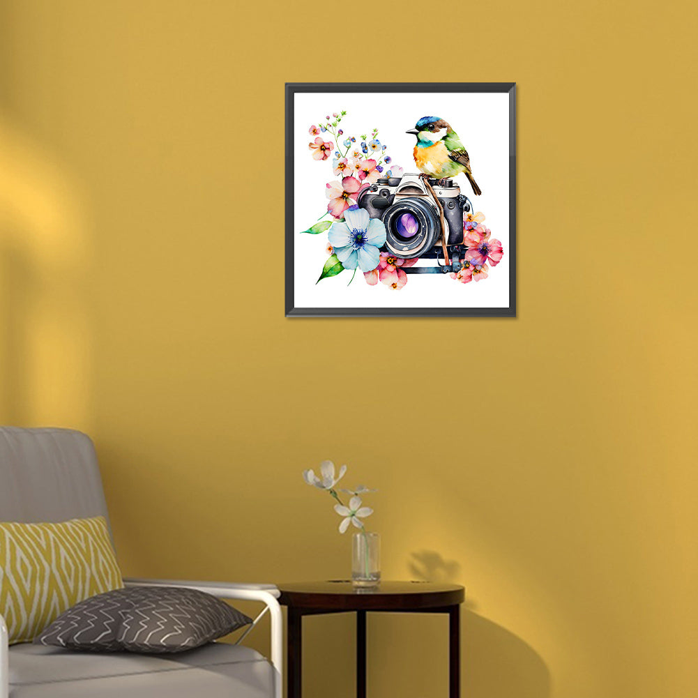 Camera And Bird - Full Round Drill Diamond Painting 30*30CM