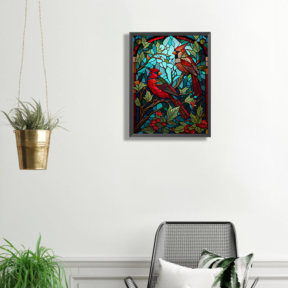 Cardinal - Full Square Drill Diamond Painting 30*40CM