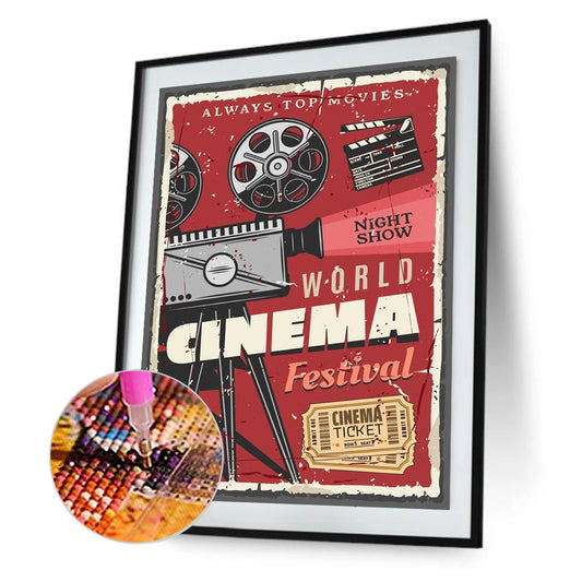 Movie Pictorial - Full Round Drill Diamond Painting 30*40CM