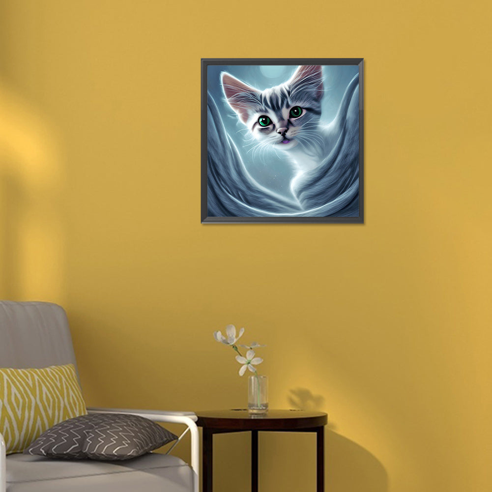 The Cat - Full Round Drill Diamond Painting 30*30CM