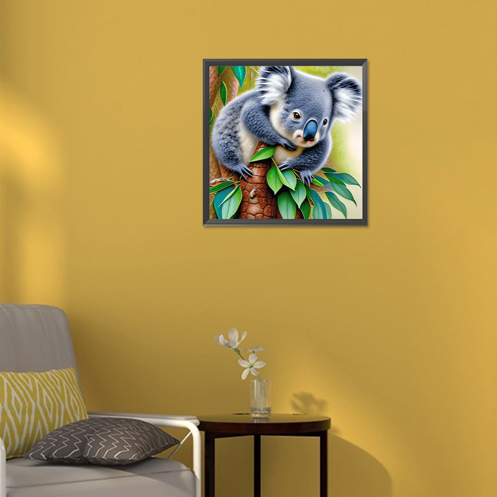 Baby Koala - Full Round Drill Diamond Painting 30*30CM
