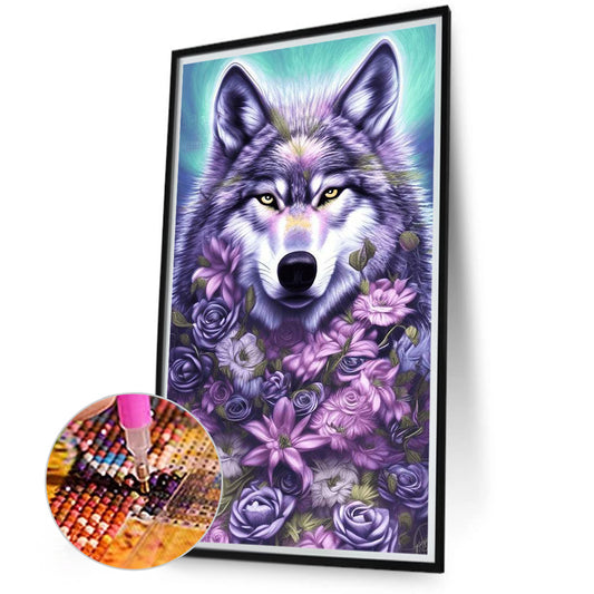 Tufted Wolf - Full Round Drill Diamond Painting 40*70CM