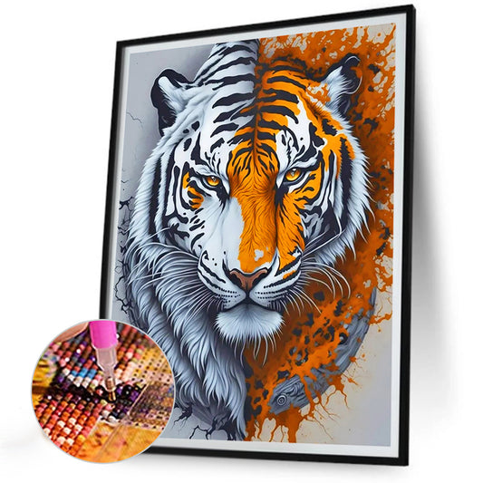 Tiger - Full Round Drill Diamond Painting 30*40CM