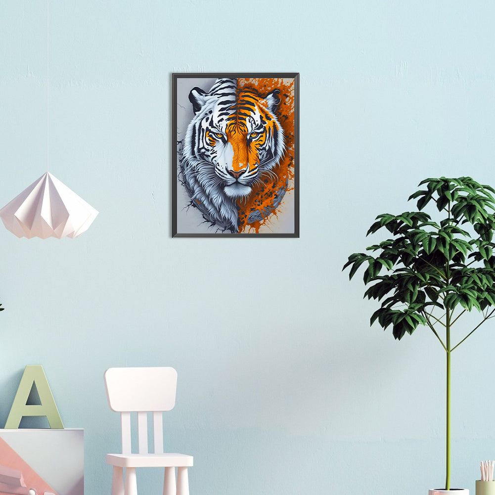 Tiger - Full Round Drill Diamond Painting 30*40CM