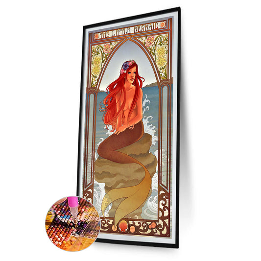 Mermaid - Full Round Drill Diamond Painting 30*70CM