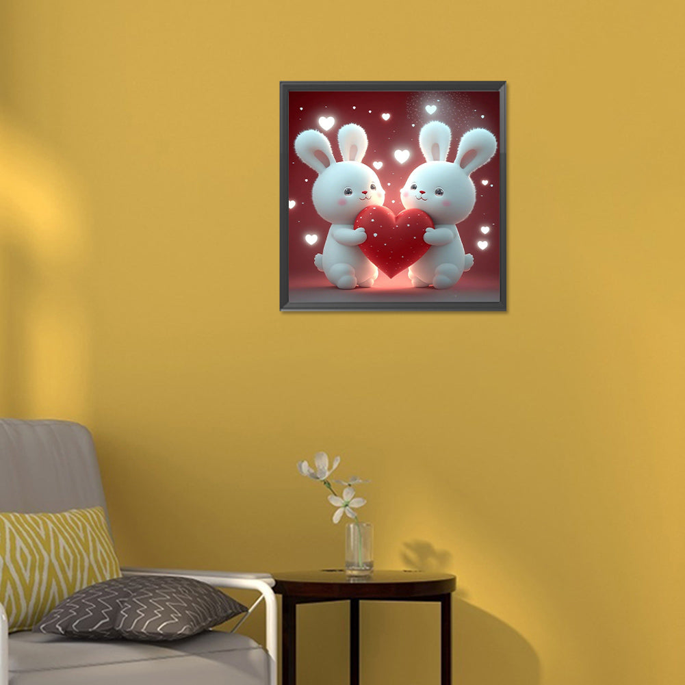Love Bunny - Full Round Drill Diamond Painting 30*30CM