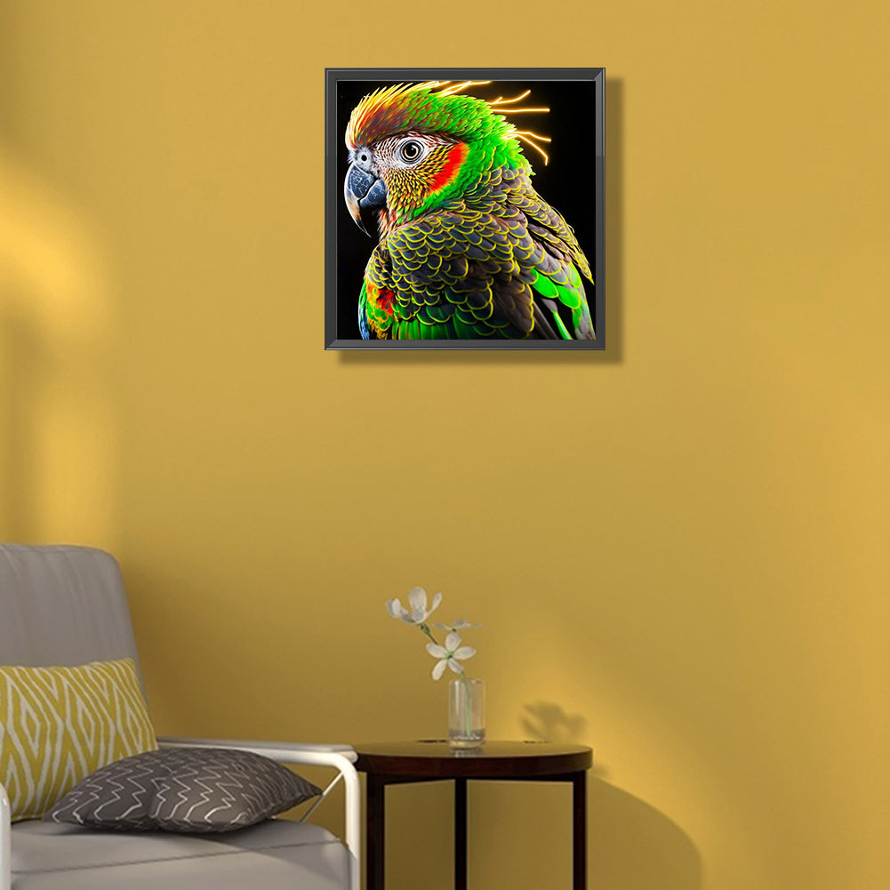 Colorful Parrot - Full Round Drill Diamond Painting 40*40CM