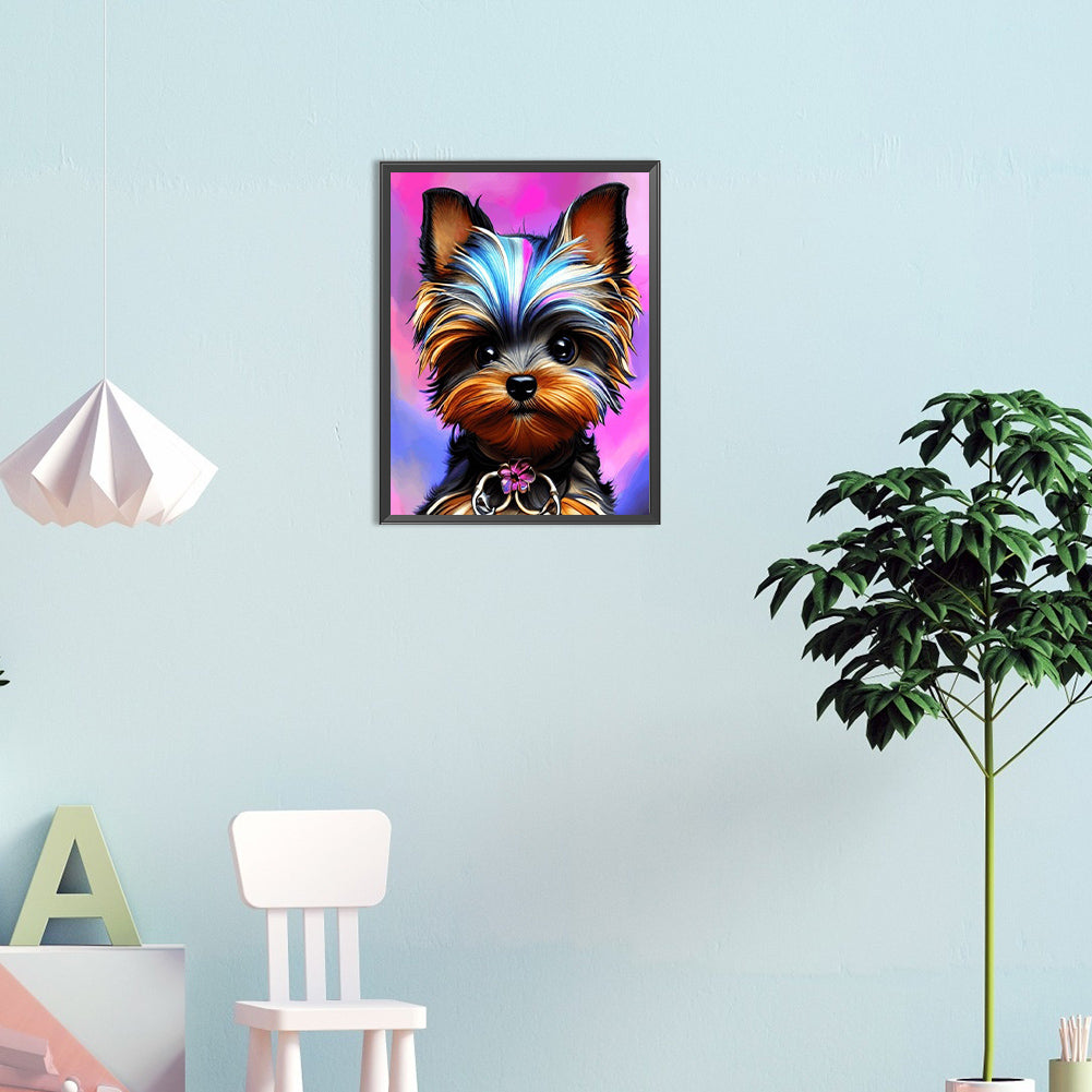 Yorkshire Terrier - Full Round Drill Diamond Painting 30*40CM