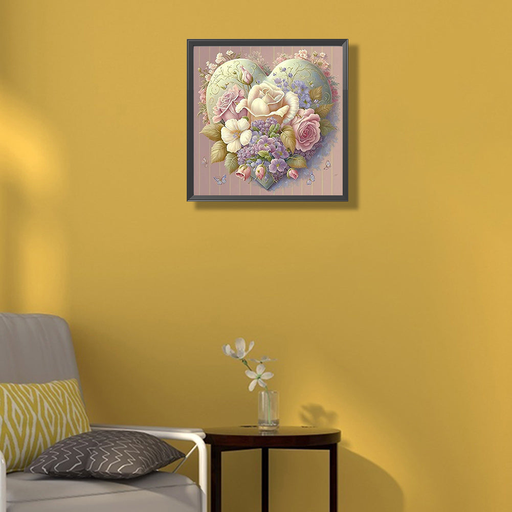 Love Flowers - Full Round Drill Diamond Painting 40*40CM