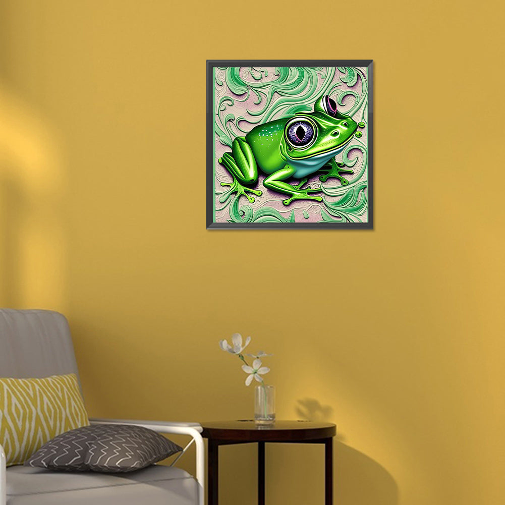 Frog - Full Round Drill Diamond Painting 30*30CM