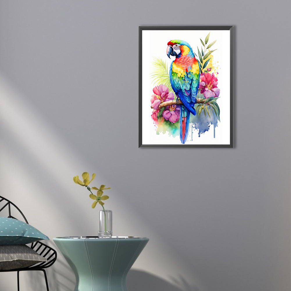 Parrot - Full Round Drill Diamond Painting 40*50CM