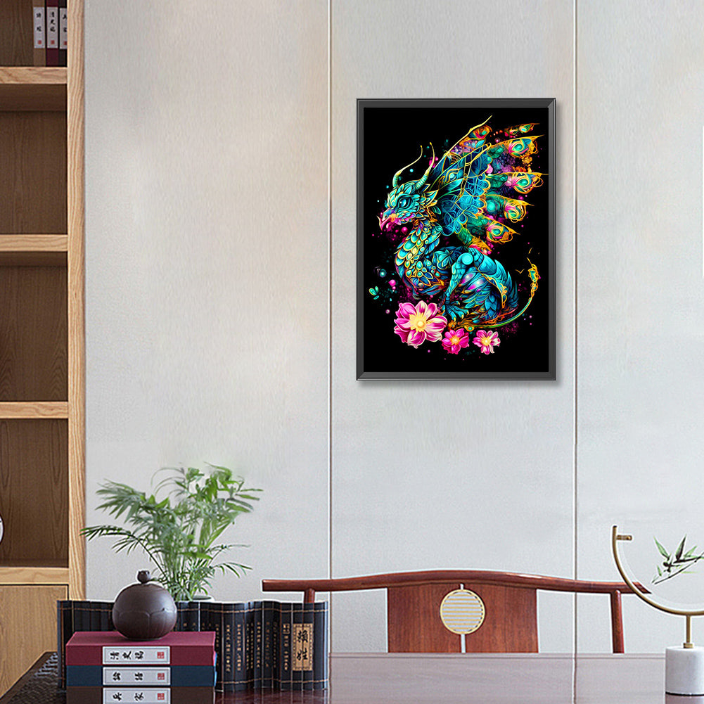 Pterosaur - Full Round Drill Diamond Painting 35*50CM