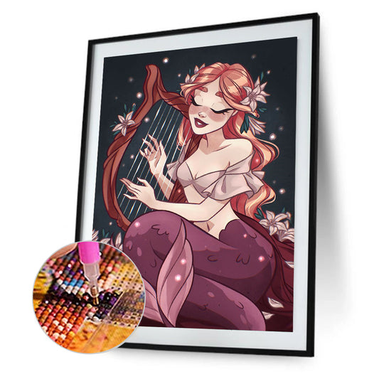 Mermaid - Full Round Drill Diamond Painting 30*40CM