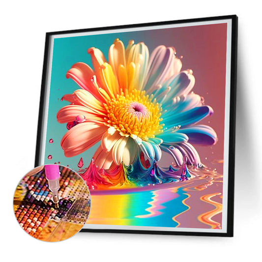 Colorful Chrysanthemum - Full Round Drill Diamond Painting 30*30CM