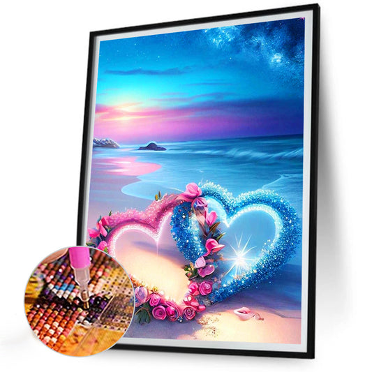 Love Beach - Full Round Drill Diamond Painting 30*40CM