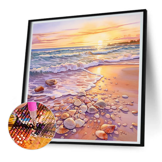 Dream Beach - Full Round Drill Diamond Painting 30*30CM