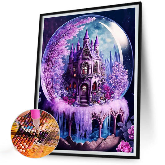 Castle Crystal Ball - AB Dril Round Diamond Painting 30*40CM