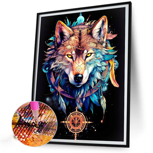 Wolf - Full Square Drill Diamond Painting 30*40CM