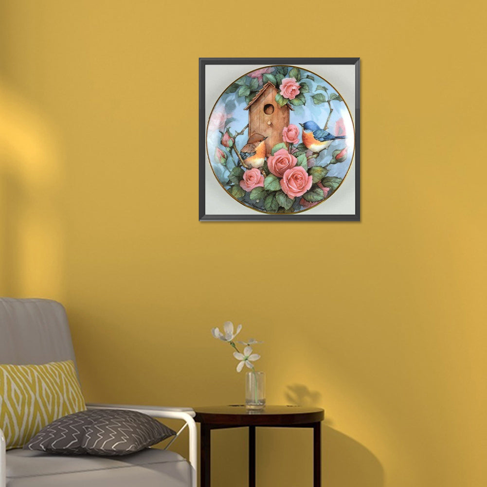Bird House - Full Round Drill Diamond Painting 30*30CM