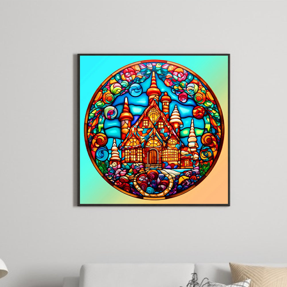 Candy House - Full Round Drill Diamond Painting 30*30CM