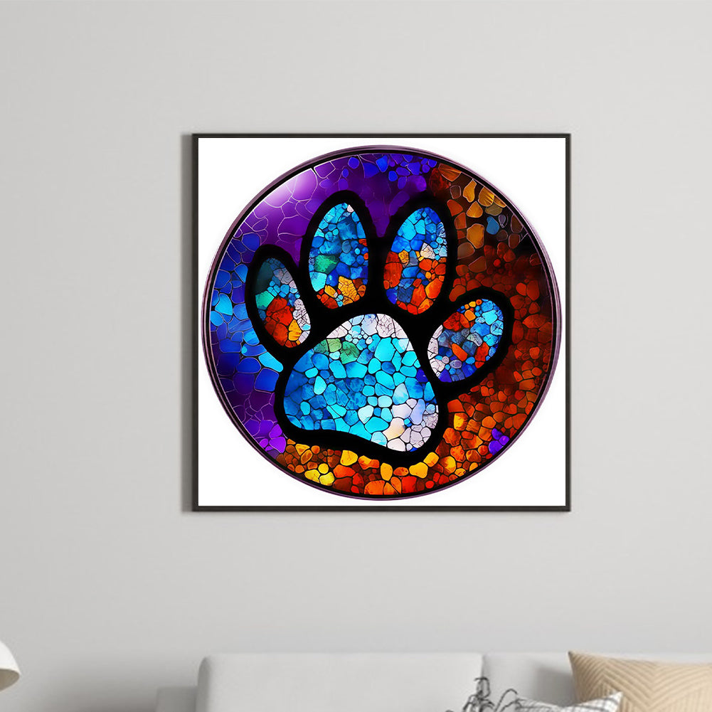 Dog Paw - Full Round Drill Diamond Painting 30*30CM