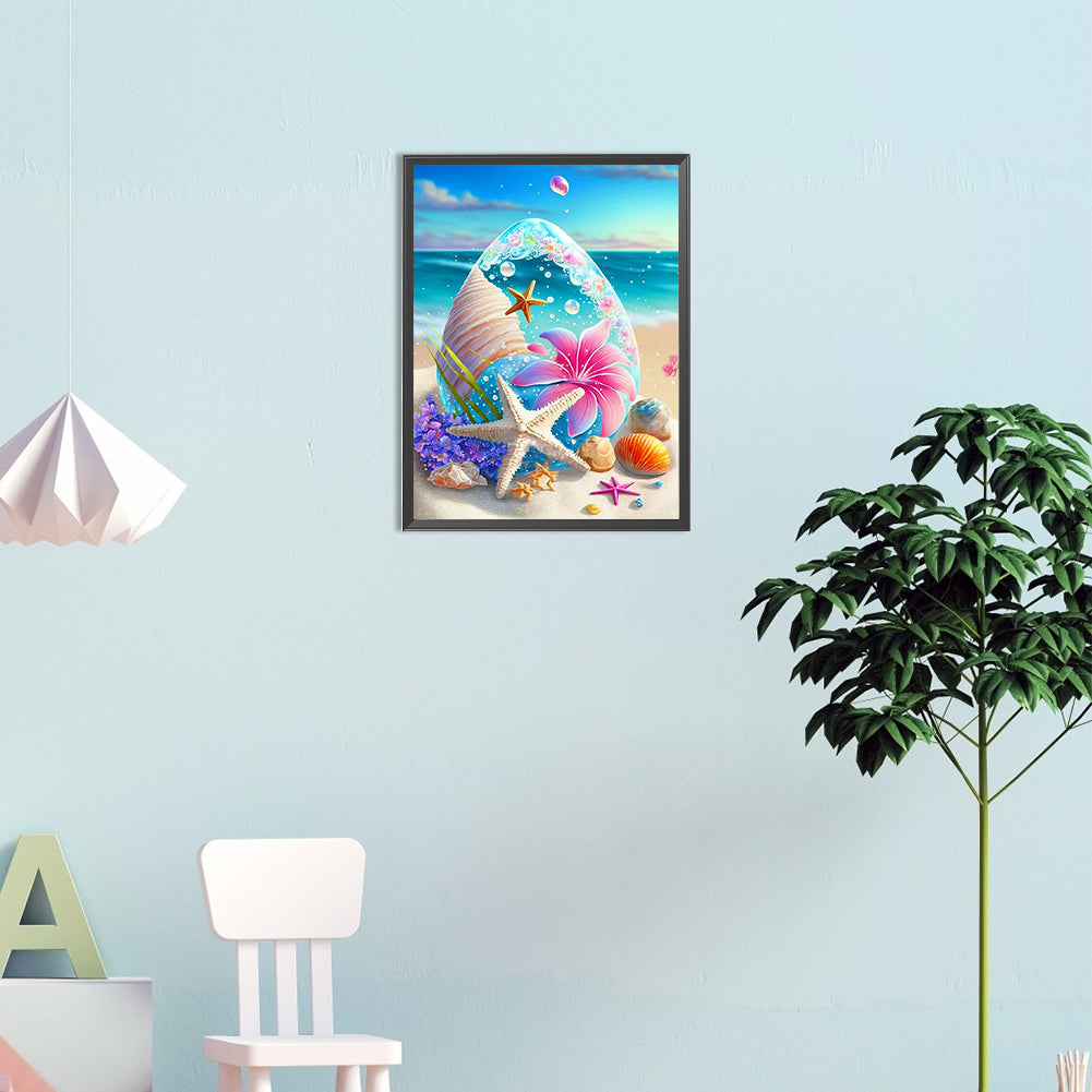 Sea Starfish Shell - Full Square Drill Diamond Painting 20*30CM