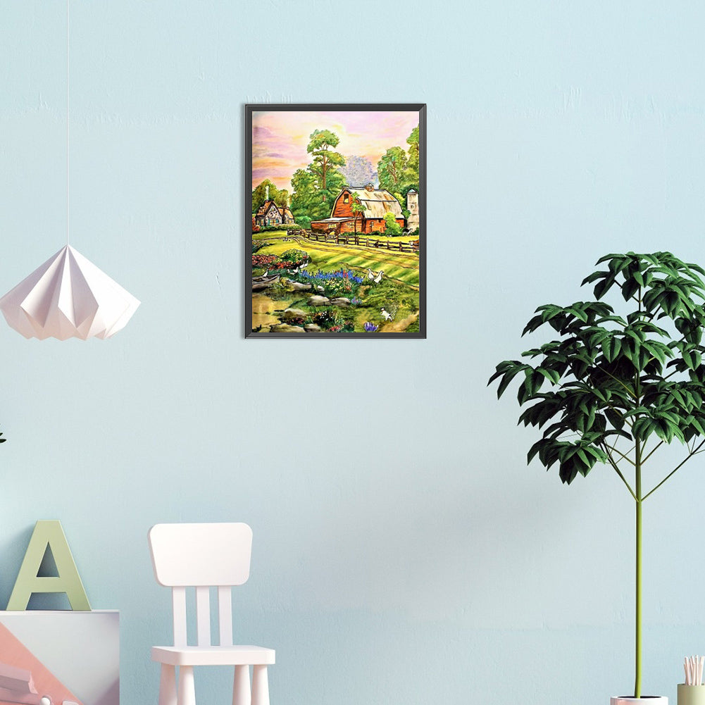 Country Garden - Full Round Drill Diamond Painting 30*40CM