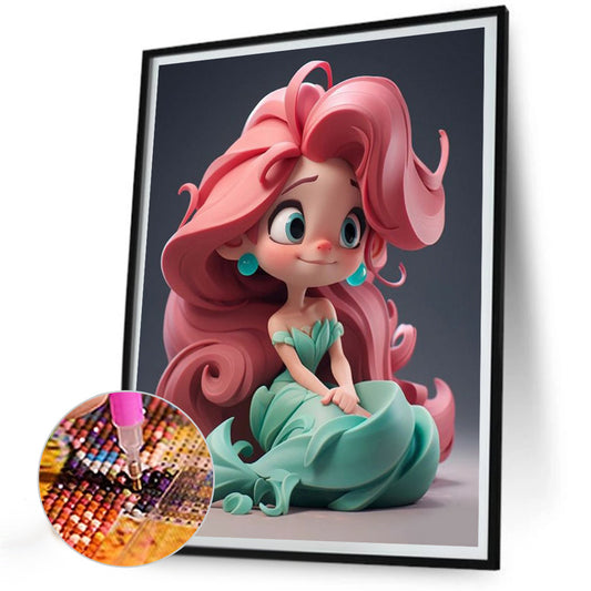 Mermaid Princess - Full Round Drill Diamond Painting 30*40CM