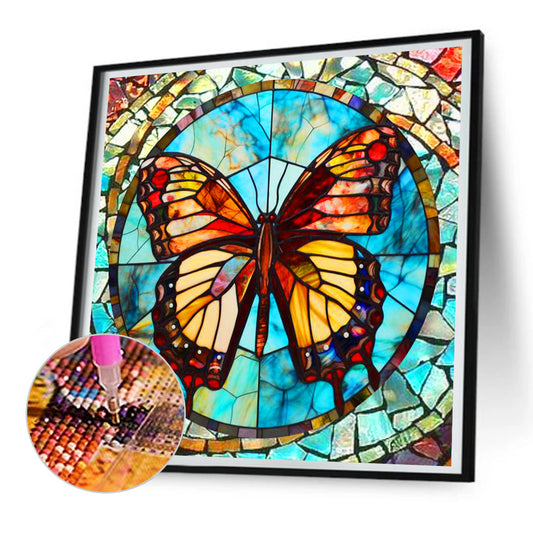 Butterfly - Full Round Drill Diamond Painting 30*30CM