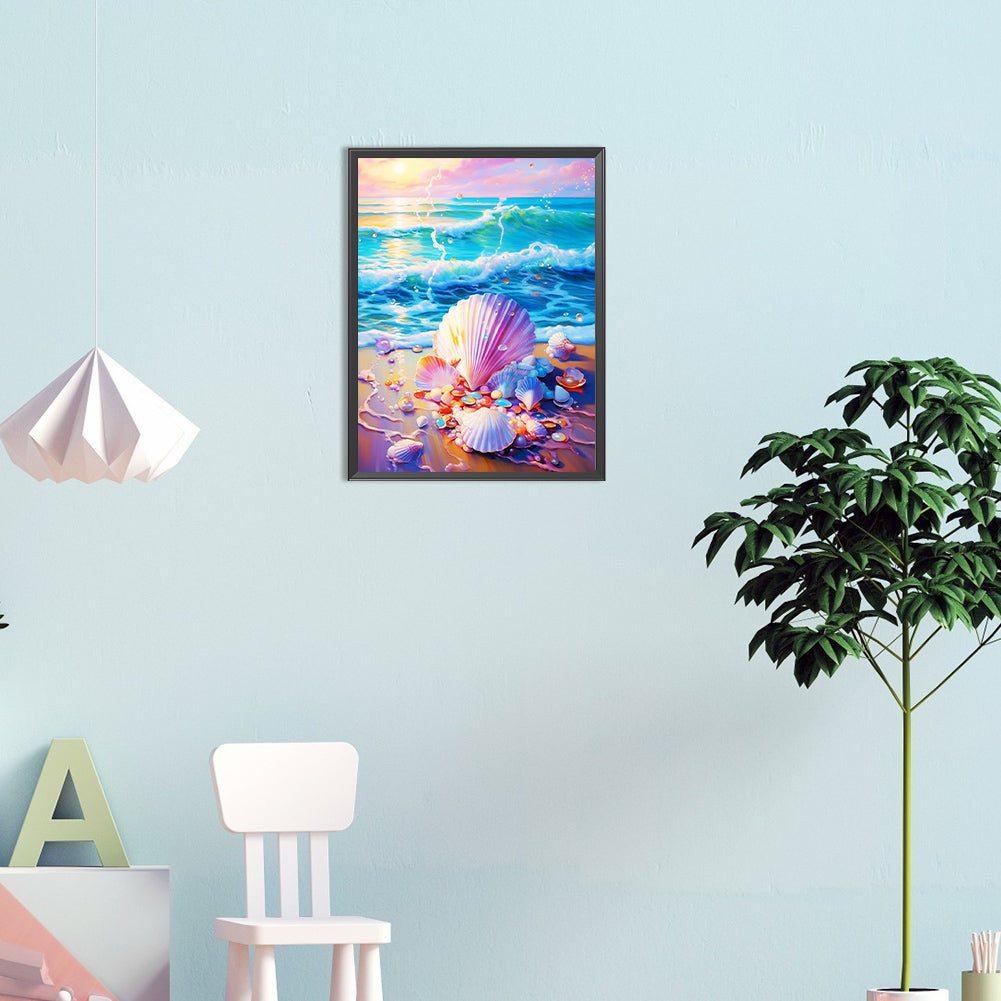 Sea Shells - Full Round Drill Diamond Painting 30*40CM