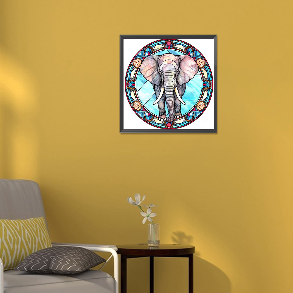 Elephant - Full Round Drill Diamond Painting 30*30CM